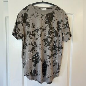 NWOT KLIEGOU Mens Hipster Hip Hop Round
Hemline Pattern Print T Shirt